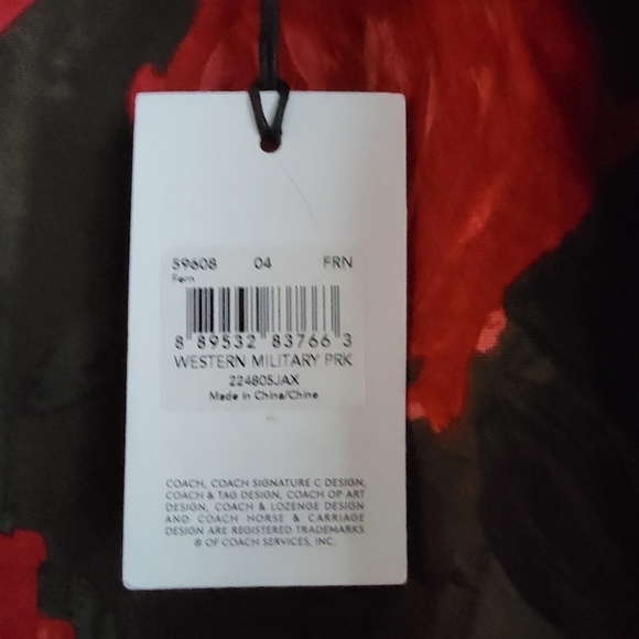 Coach 1941 Western Parka Jacket in Fern size 4 NWT - Picture 9 of 15